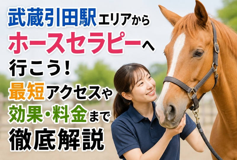 画像1064：武蔵引田駅エリアからホースセラピーへ行こう！最短アクセスや効果・料金まで徹底解説
