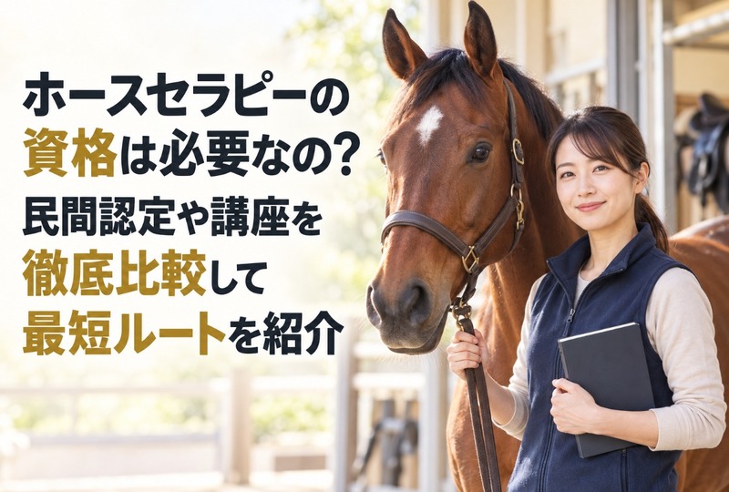 画像1188：ホースセラピーの資格は必要なの？民間認定や講座を徹底比較して最短ルートを紹介